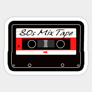 80s Cassette Mix Sticker